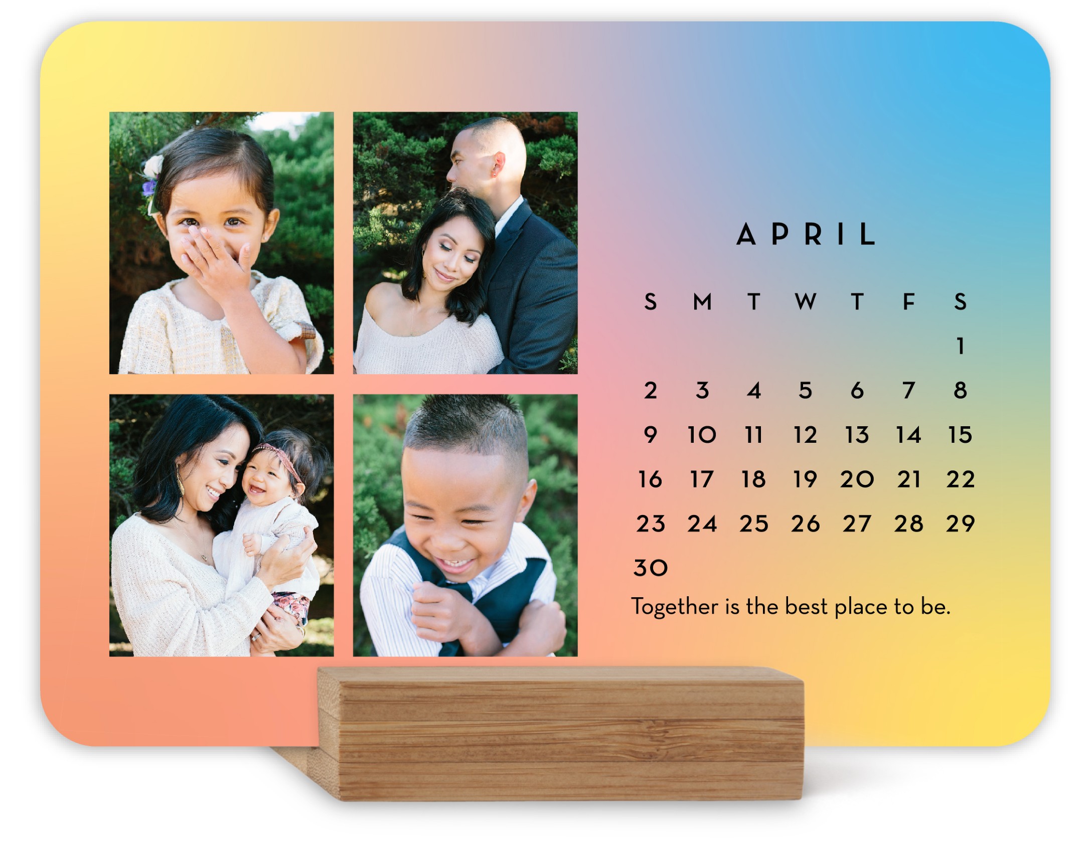 Photo Gallery Landscape Easel Calendar by Yours Truly Shutterfly