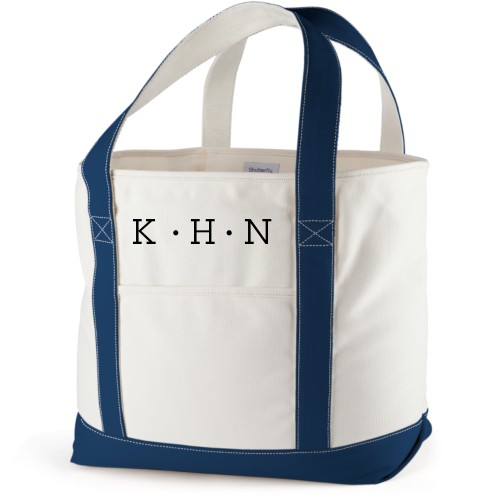 monogram canvas tote