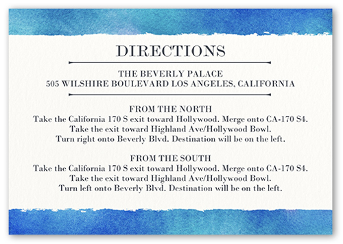 Romantic Wonder Wedding Enclosure Card, Blue, Matte, 100% Recycled Cardstock , Square, Blue