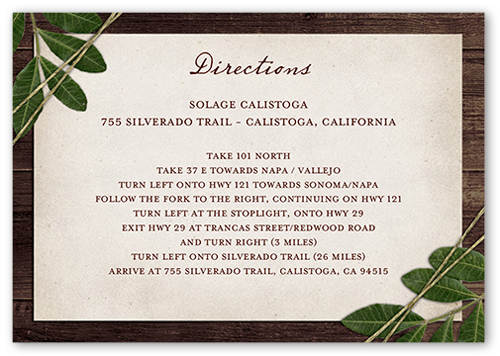 Ingrained Love Wedding Enclosure Card, Brown, Matte, Signature Smooth Cardstock, Square