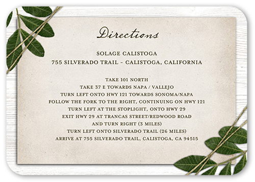 Ingrained Love Wedding Enclosure Card, Beige, Pearl Shimmer Cardstock, Rounded