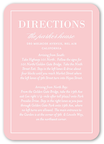 Divine Elegance Wedding Enclosure Card, Pink, 100% Recycled Cardstock ?, Rounded