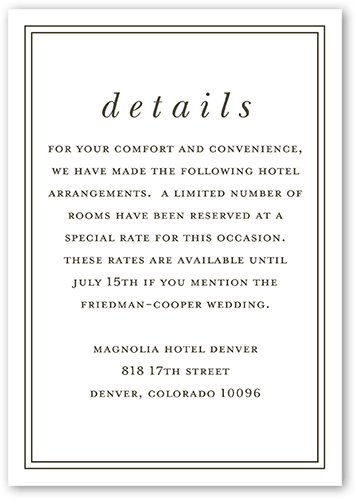 Layered Photos Wedding Enclosure Card, White, Matte, 100% Recycled Cardstock ?, Square