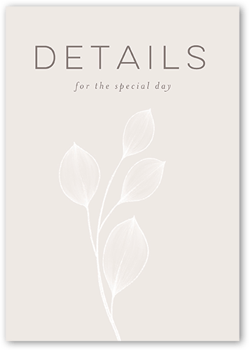 Novel Matrimony Wedding Enclosure Card, Grey, Matte, Pearl Shimmer Cardstock, Square