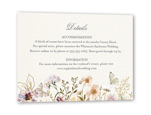 Fairy Tale Wedding Wedding Enclosure Card, Gold Foil, Grey, Matte, Signature Smooth Cardstock, Square, Flint
