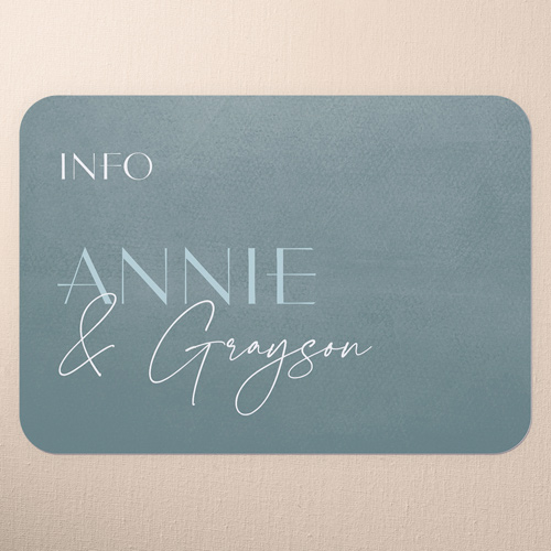 Modern Grace Wedding Enclosure Card, Green, Matte, Signature Smooth Cardstock, Rounded, Leafy