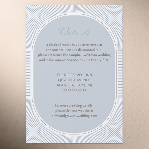 Grand Ampersand Wedding Enclosure Card, Gray, Matte, Signature Smooth Cardstock, Square