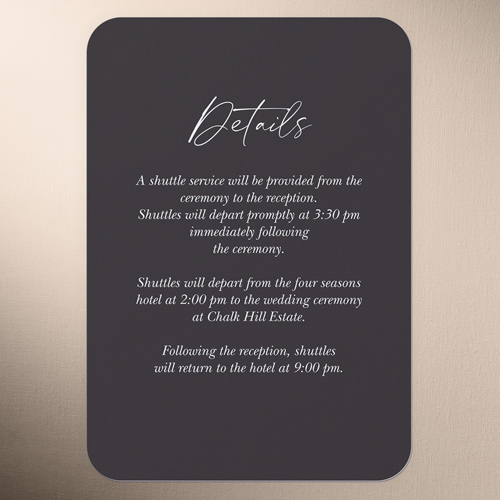 Joining In Joy Wedding Enclosure Card, Grey, Write Your Own Greeting, 100% Recycled Cardstock ?, Rounded