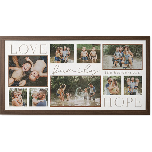 Contemporary Family Sentiments Farmhouse Sign, White