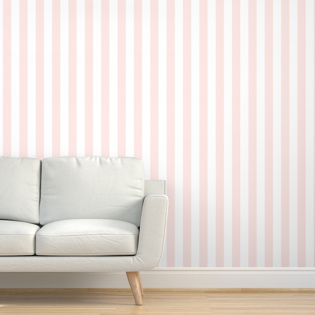 Blush and White Stripe Wallpaper Shutterfly
