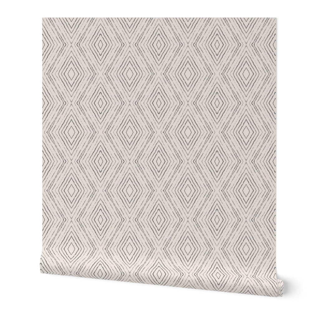 Bebe Diamond Dot - Neutral Wallpaper, 2'x12', Prepasted Removable Smooth, Beige