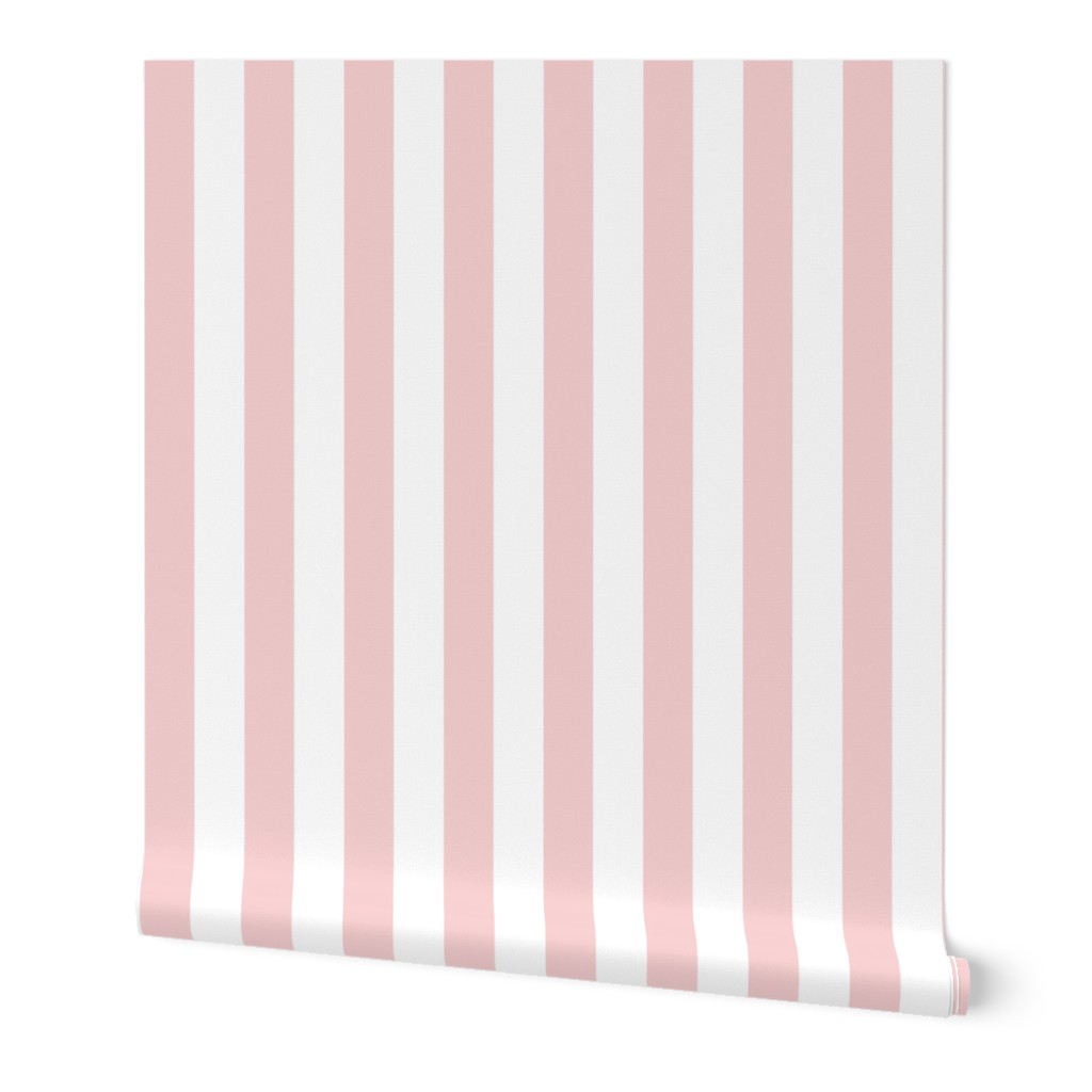 Bold Vertical Stripe - Pink Wallpaper, 2'x9', Prepasted Removable Smooth, Pink