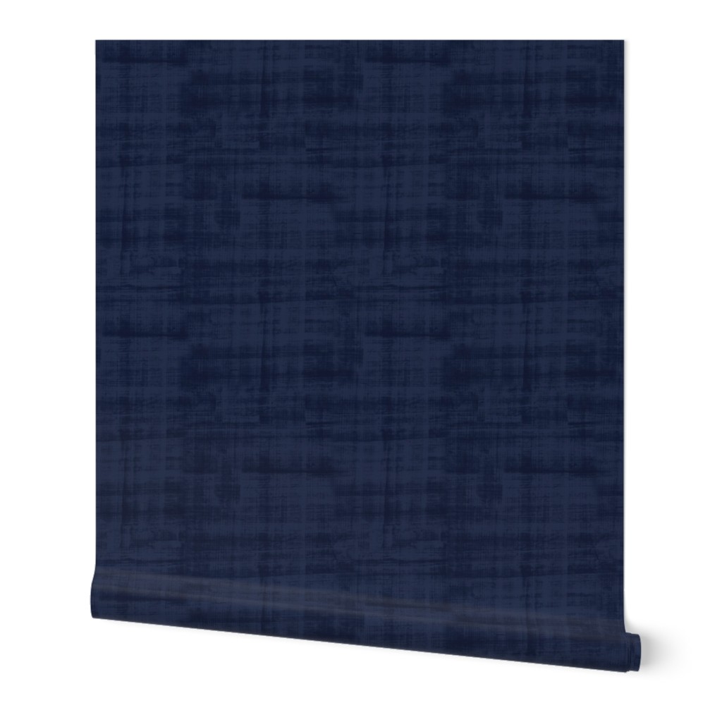 Texture - Dark Blue Wallpaper, 2'x12', Prepasted Removable Smooth, Blue