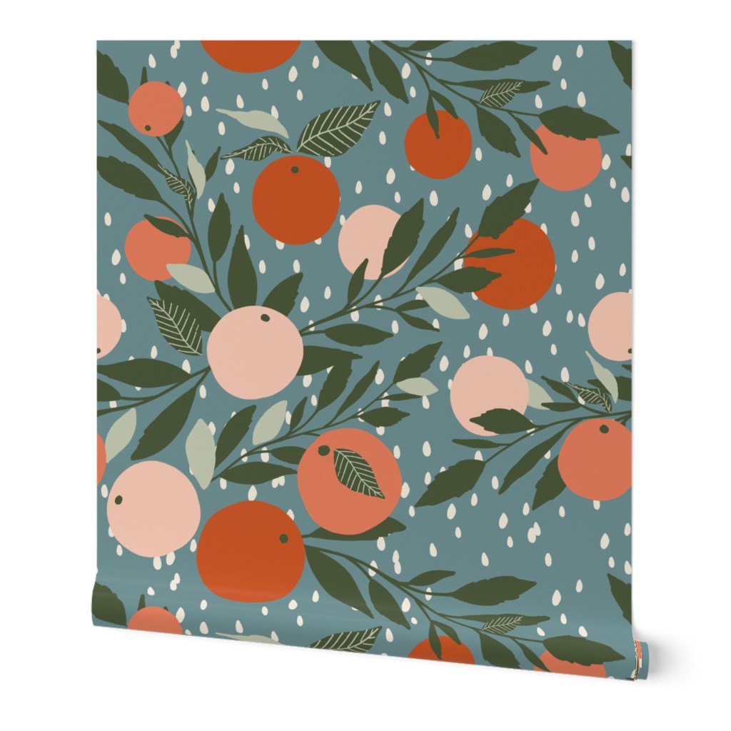 grapefruit rain jumbo wallpaper