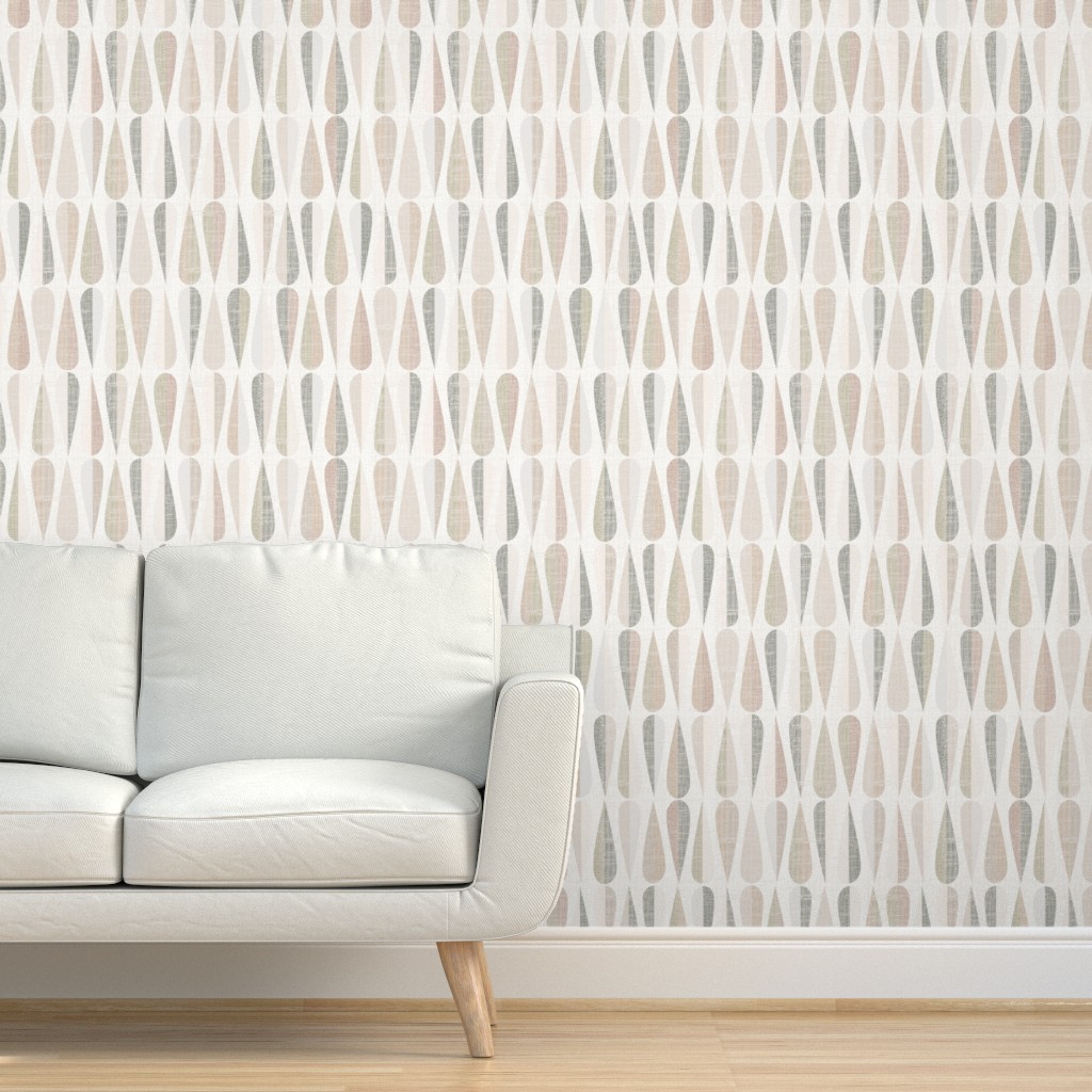 Mid Century Modern Scale - Neutral Wallpaper | Shutterfly