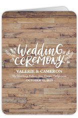 love and laughter forever wedding program