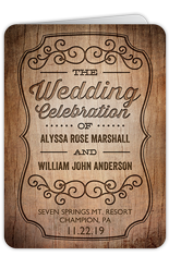rustic romance wedding program