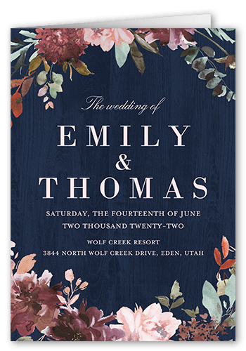 Floral Wedding Programs