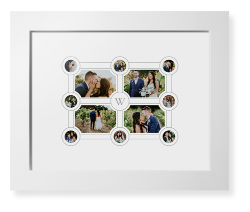 Vintage Family Tree Framed Print, White, Contemporary, White, White, Single piece, 8x10, White, white