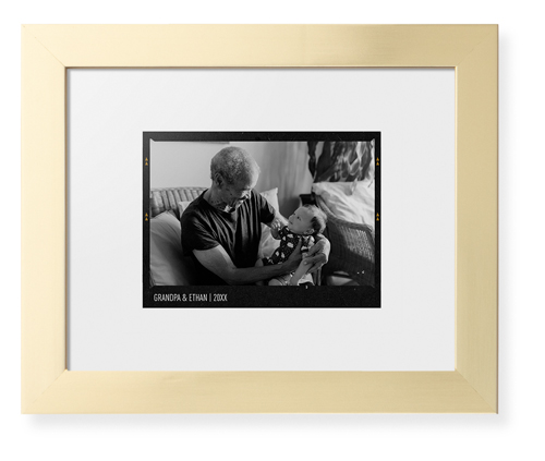 Film Frame Framed Print, Matte Gold, Contemporary, None, White, Single piece, 8x10, White