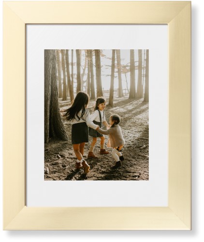 Photo Gallery Framed Print, Matte Gold, Contemporary, None, White, Single piece, 8x10, Multicolor
