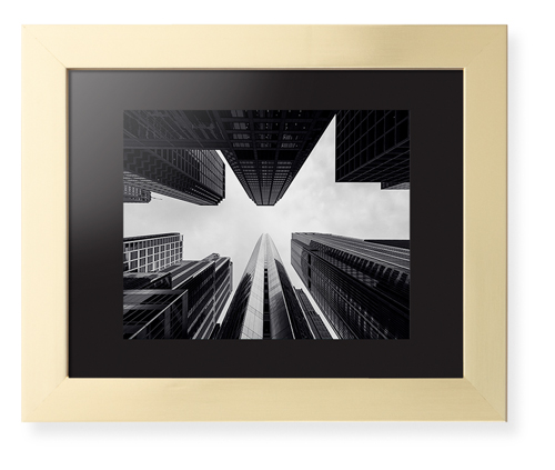 Ground View Framed Print, Matte Gold, Contemporary, None, Black, Single piece, 8x10, Multicolor