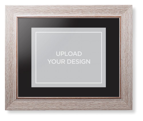 Upload Your Own Design Framed Print, Rustic, Modern, Black, Black, Single piece, 8x10, Multicolor