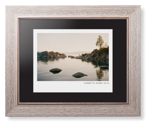 Modern Gallery Framed Print, Rustic, Modern, None, Black, Single piece, 8x10, White, white