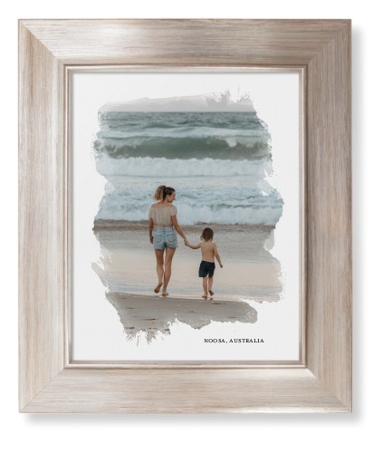 Brushed Moments Framed Print, Metallic, Modern, None, None, Single piece, 8x10, White