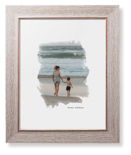 Brushed Moments Framed Print, Rustic, Modern, None, White, Single piece, 8x10, White, white