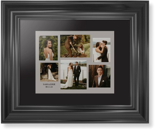 Gallery Collage of Six Framed Print, Black, Classic, Black, Black, Single piece, 8x10, Multicolor, multi