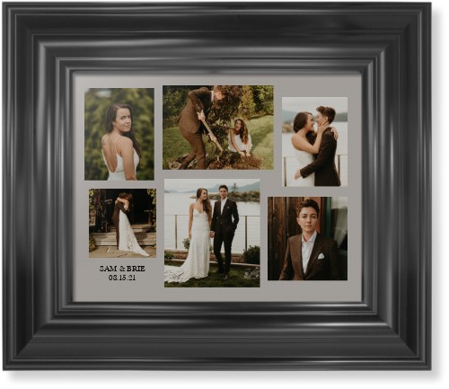 Gallery Collage of Six Framed Print, Black, Classic, None, None, Single piece, 8x10, Multicolor, multi