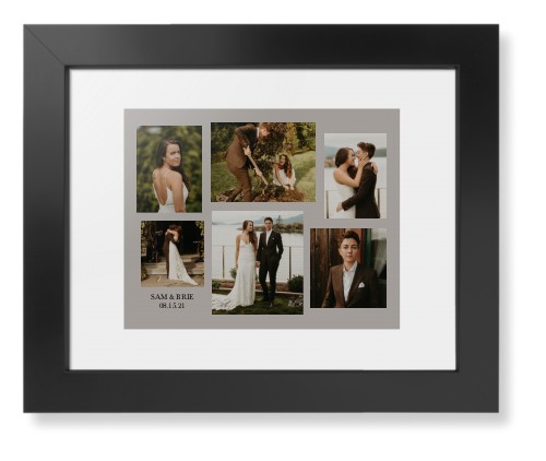Gallery Collage of Six Framed Print, Black, Contemporary, None, White, Single piece, 8x10, Multicolor