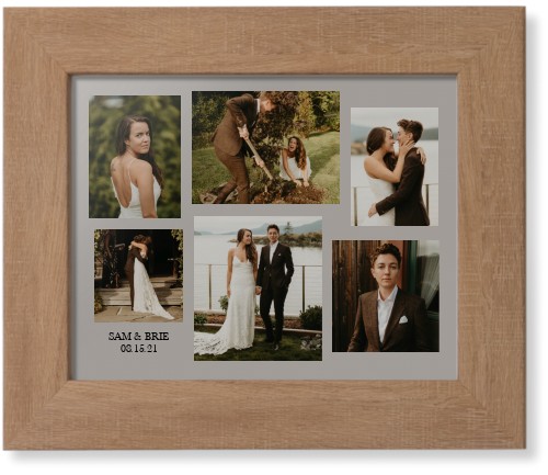 Gallery Collage of Six Framed Print, Natural, Contemporary, None, None, Single piece, 8x10, Multicolor, multi