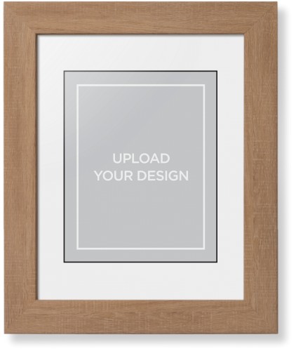 Upload Your Own Design Portrait Framed Print, Natural, Contemporary, Black, White, Single piece, 8x10, Multicolor, multi