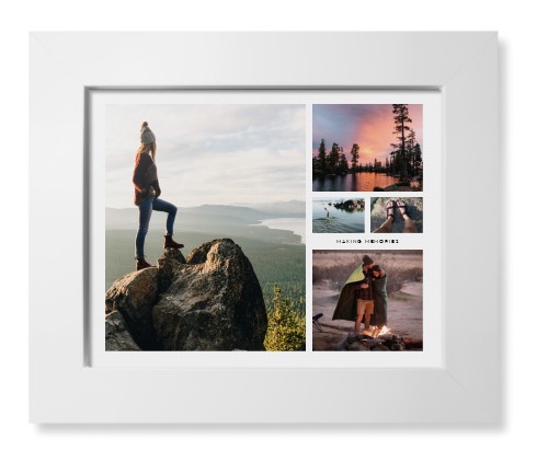 Hero Collage Framed Print, White, Contemporary, None, None, Single piece, 8x10, Multicolor, multi