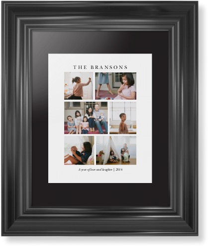Gallery Montage of Memories Framed Print, Black, Classic, None, Black, Single piece, 8x10, White