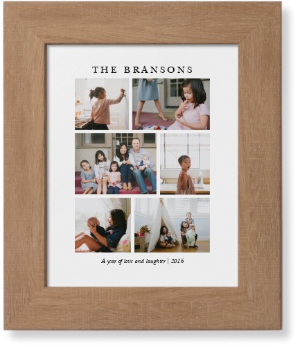 Gallery Montage of Memories Framed Print, Natural, Contemporary, None, None, Single piece, 8x10, White
