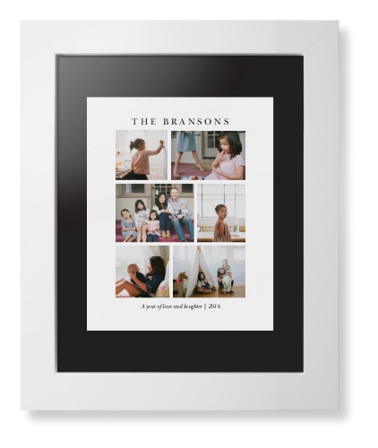 Gallery Montage of Memories Framed Print, White, Contemporary, Black, Black, Single piece, 8x10, White, white