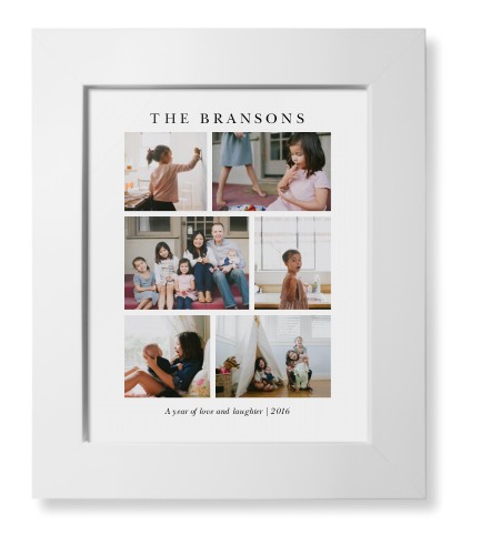 Gallery Montage of Memories Framed Print, White, Contemporary, None, None, Single piece, 8x10, White, white