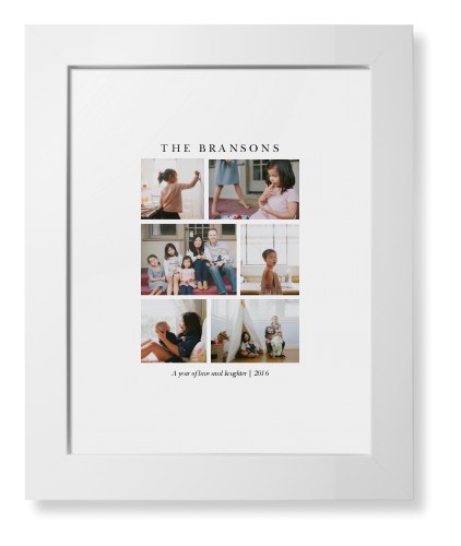 Gallery Montage of Memories Framed Print, White, Contemporary, White, White, Single piece, 8x10, White, white