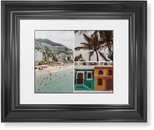 Gallery of Three Framed Print, Black, Classic, Black, White, Single piece, 8x10, Multicolor