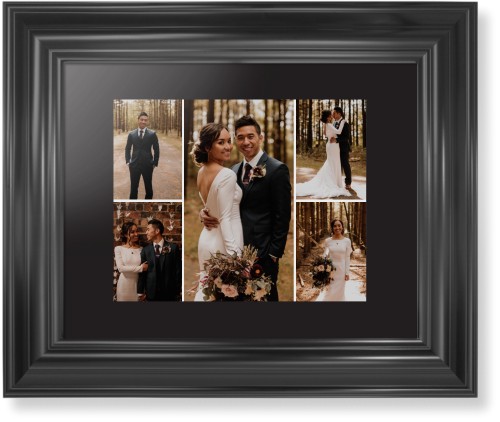 Gallery of Five Framed Print, Black, Classic, None, Black, Single piece, 8x10, Multicolor