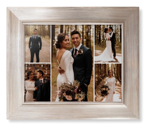 Gallery of Five Framed Print, Metallic, Modern, None, None, Single piece, 8x10, Multicolor