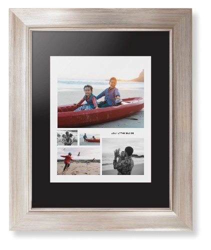 Hero Collage Portrait Framed Print, Metallic, Modern, None, Black, Single piece, 8x10, Multicolor, multi