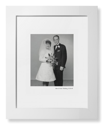 Modern Gallery of One Portrait Framed Print, White, Contemporary, White, White, Single piece, 8x10, Multicolor, multi