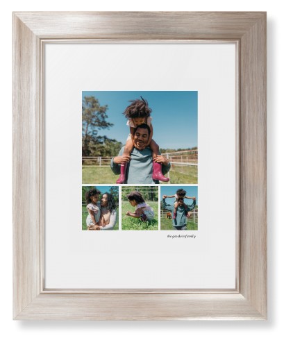 Modern Hero Gallery Of Four Portrait Framed Print, Metallic, Modern, White, White, Single piece, 8x10, Multicolor, multi