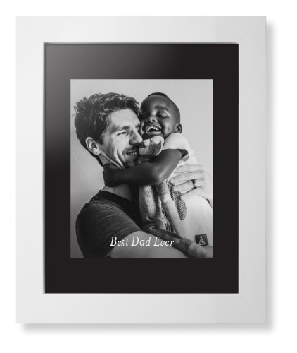 Gradient Portrait Framed Print, White, Contemporary, None, Black, Single piece, 8x10, White, white