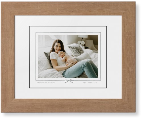 Whimsical Border of One Framed Print, Natural, Contemporary, Black, White, Single piece, 8x10, Gray, silver