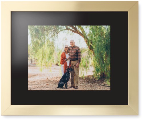 Landscape Photo Gallery Framed Print, Matte Gold, Contemporary, Black, Black, Single piece, 11x14, Multicolor, multi